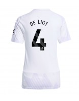 Manchester United Matthijs de Ligt #4 Vieraspaita Naisten 2025-26 Lyhythihainen